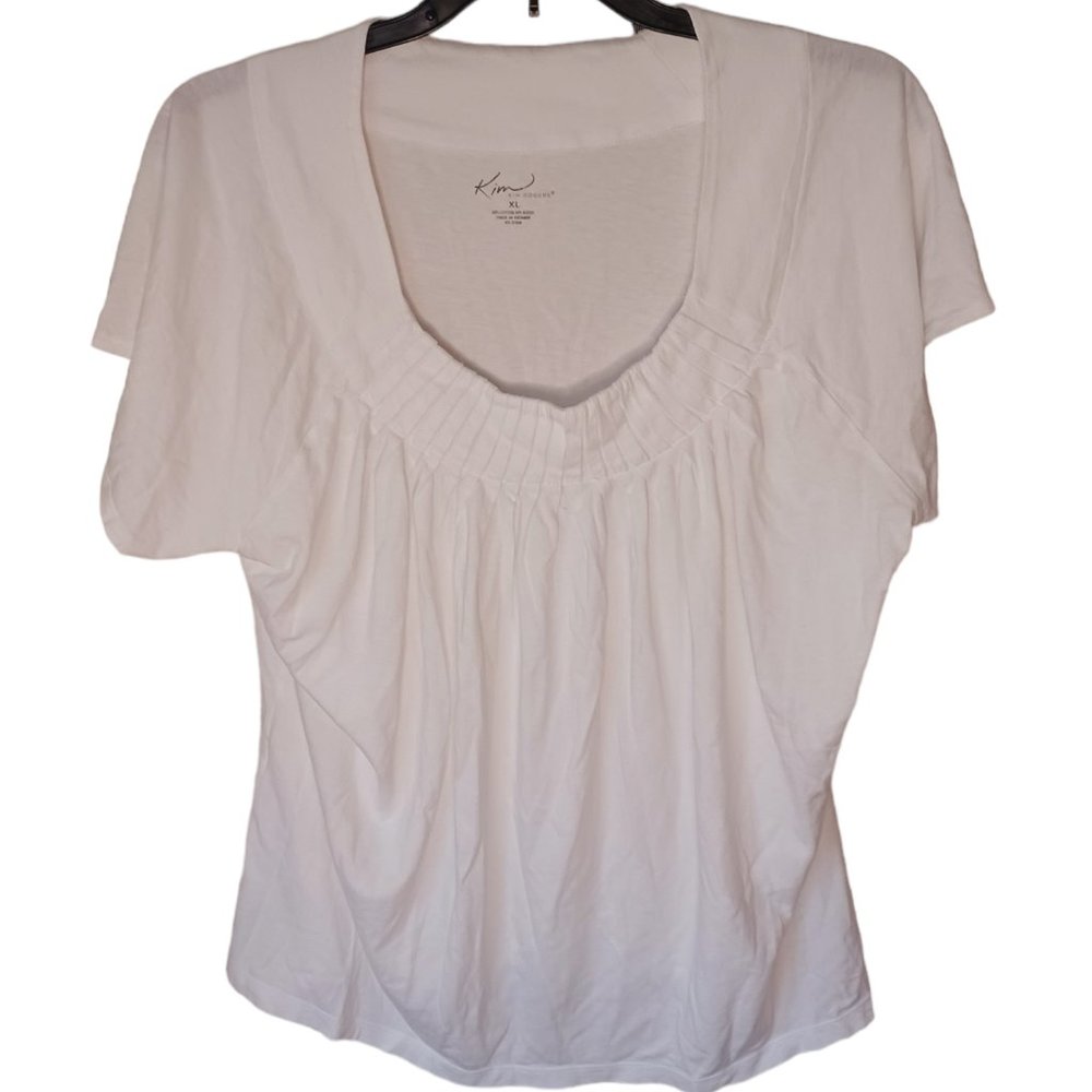 Kim Rogers White Top Size XL